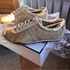 Coach Sneakers - Gold - Katelyn Style - Women’s size 9.5 medium width
